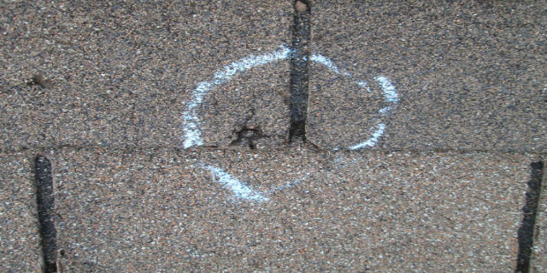 hail damaged asphalt roof